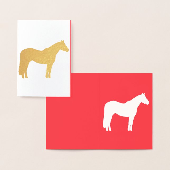 Equine Business Card Red Professional Looking  (Display)