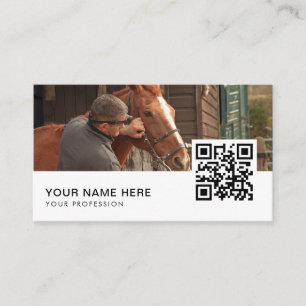 equine business cards QR Code 