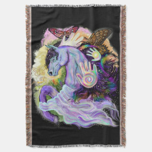 Equine Dreams Throw Blanket