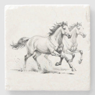 Equine Elegance Stone Coaster
