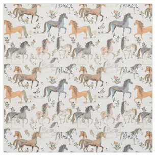 Equine Elegance: Whimsy Horse Fabric