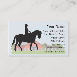 Equine Equestrian Dressage Business Card