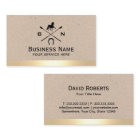 Equine Equestrian Horse Logo Modern Gold Border