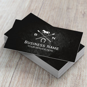 Equine Horseback Riding Equestrian Custom Logo Business Card