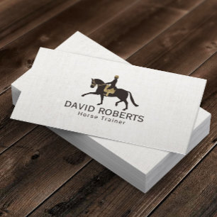 Equine Horseback Riding Equestrian Horse Trainer Business Card