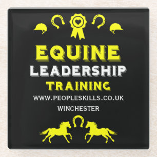 Equine leadership Training Glass Coaster