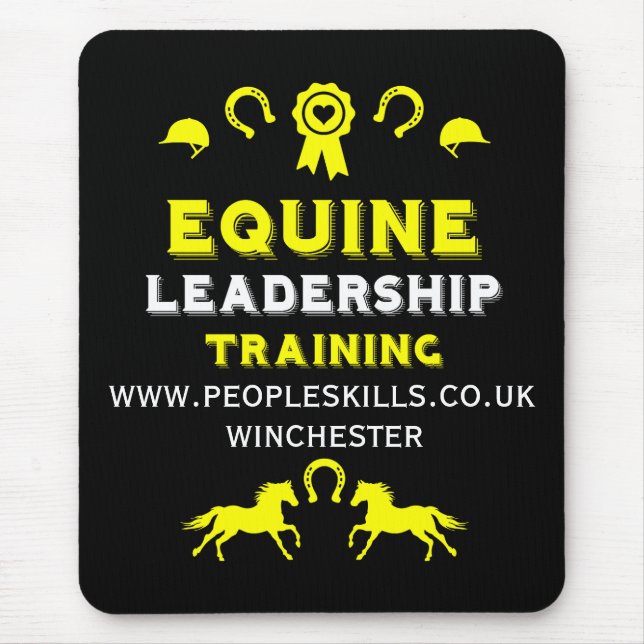 Equine leadership Training Mouse Mat (Front)