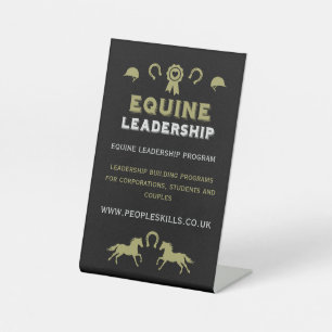 Equine leadership Training Pedestal Sign