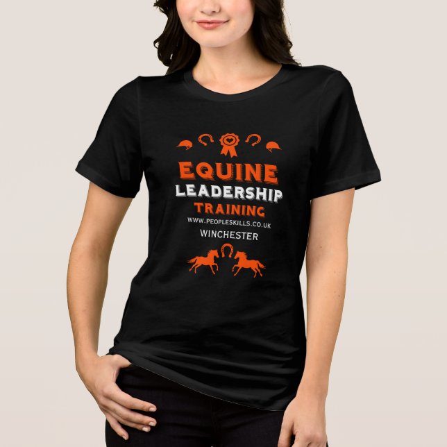 Equine leadership Training Tri-Blend Shirt (Front)