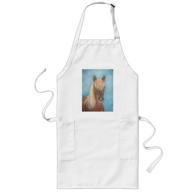 equine picture of chestnut mare horse long apron (Front)