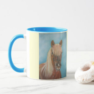 equine picture of chestnut mare horse mug
