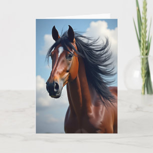 Equine Portrait Birthday Card
