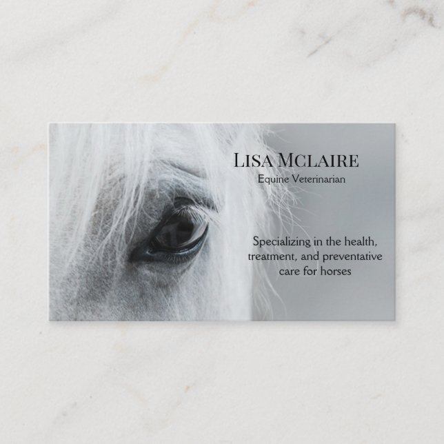Equine Professionals Personalise Business Cards (Front)