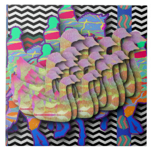 Equine Riders and Wildlife Duck Menagerie Tile