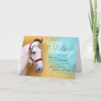 Equine Santa Holiday Card