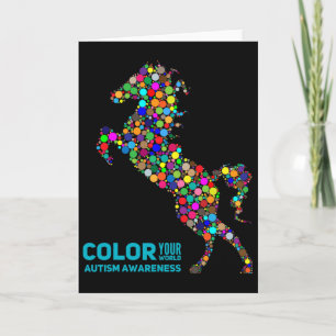 Equine Therapy Autism Awareness Horse Gift Card
