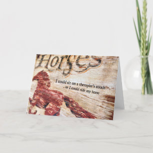 EQUINE THERAPY Greeting Card