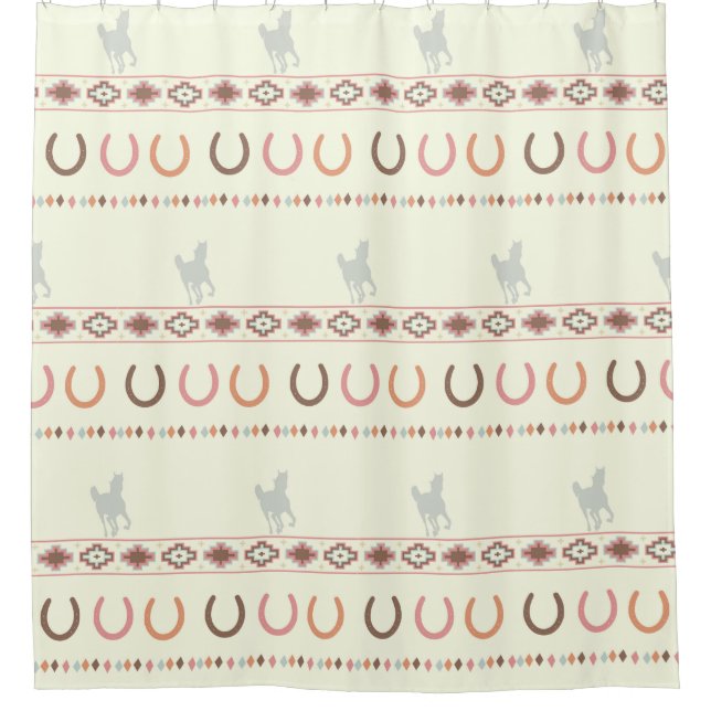 equine tribe shower curtain (Front)