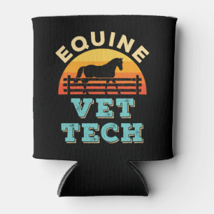 Equine Vet Tech Horse Veterinary Technician  Can Cooler