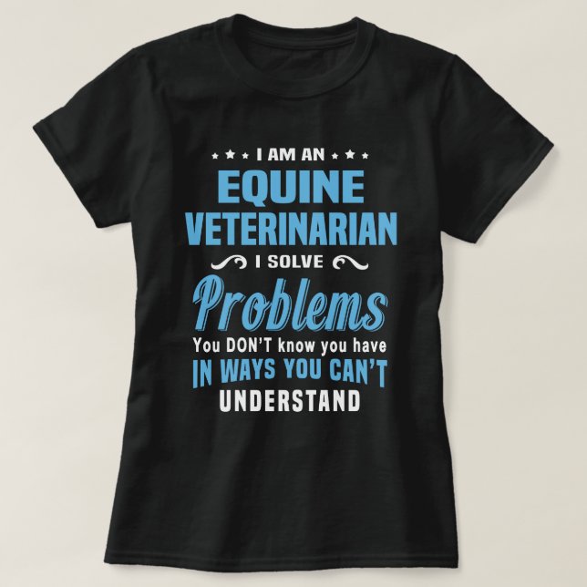 Equine Veterinarian T-Shirt (Design Front)