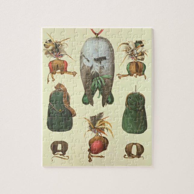 Equipment for Falconry, from 'Traite de Fauconneri Jigsaw Puzzle (Vertical)