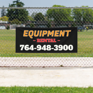 Equipment Rental Services Custom Banner