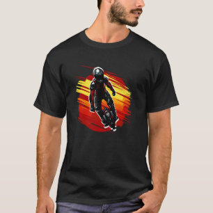 Equipped Stuntman on Unicycle T-Shirt