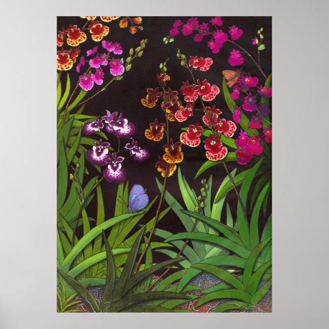 Equitant Oncidium Tolumnia Orchids Print (Front)