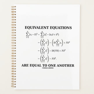 Equivalent Equations Are Equal To One Another Planner