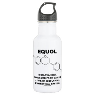 Equol Isoflavandiol Metabolised From Daidzein 532 Ml Water Bottle