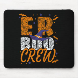 Er Boo Crew Halloween Er Tech Emergency Technician Mouse Mat