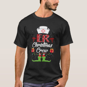 ER Christmas Nurse Crew Family Group Nursing Xmas T-Shirt