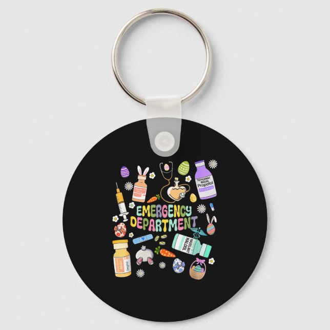 Er Easter Nurse Crew Easter Day Emergency Room Nur Key Ring (Front)