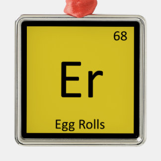 Er - Egg Rolls Appetizer Chemistry Periodic Table Metal Tree Decoration