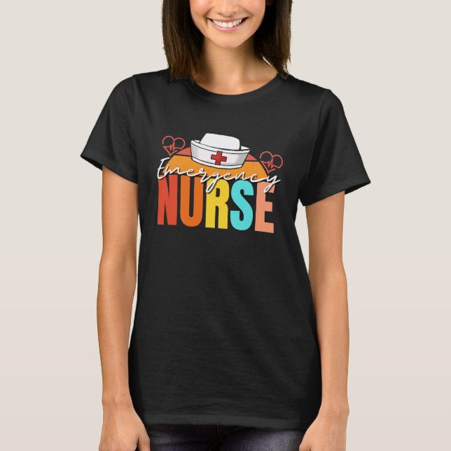 ER Emergency Nurse ER Nurse practitioner Doctor T-Shirt (Front)
