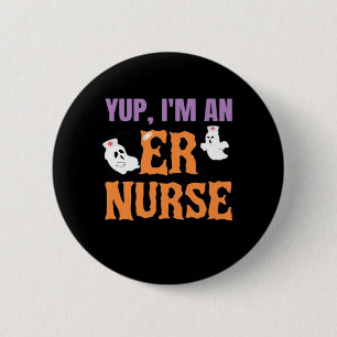 ER Nurse Boo Crew Emergency Room Nurse Halloween C 6 Cm Round Badge