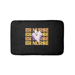 ER Nurse Boo Crew Emergency Room Nurse Halloween C Bath Mat