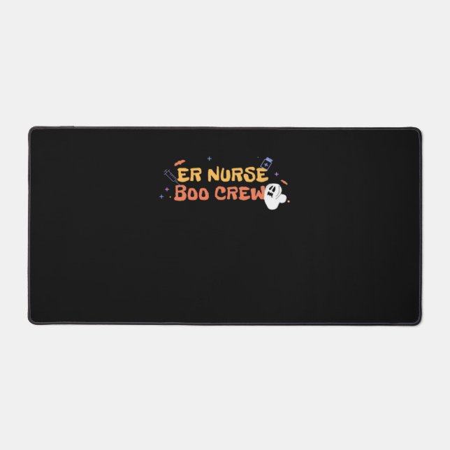 ER Nurse Boo Crew Emergency Room Nurse Halloween C Desk Mat (Front)