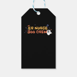 ER Nurse Boo Crew Emergency Room Nurse Halloween C Gift Tags