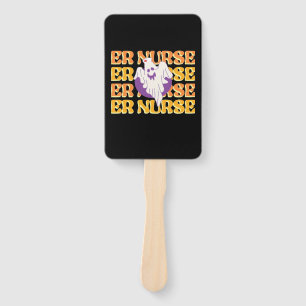 ER Nurse Boo Crew Emergency Room Nurse Halloween C Hand Fan