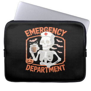 ER Nurse Boo Crew Emergency Room Nurse Halloween C Laptop Sleeve