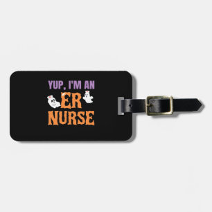 ER Nurse Boo Crew Emergency Room Nurse Halloween C Luggage Tag