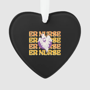 ER Nurse Boo Crew Emergency Room Nurse Halloween C Ornament