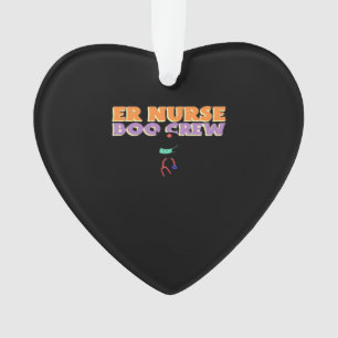 ER Nurse Boo Crew Emergency Room Nurse Halloween C Ornament