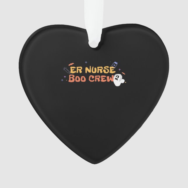 ER Nurse Boo Crew Emergency Room Nurse Halloween C Ornament (Front)