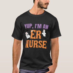 ER Nurse Boo Crew Emergency Room Nurse Halloween C T-Shirt
