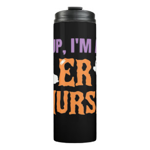 ER Nurse Boo Crew Emergency Room Nurse Halloween C Thermal Tumbler