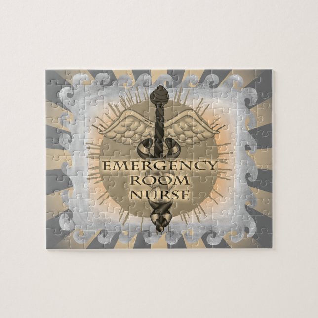  ER Nurse Caduceus Jigsaw Puzzle (Horizontal)