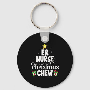 Er Nurse Christmas Crew Funny Nursing Medical Nurs Key Ring