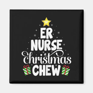 Er Nurse Christmas Crew Funny Nursing Medical Nurs Magnet